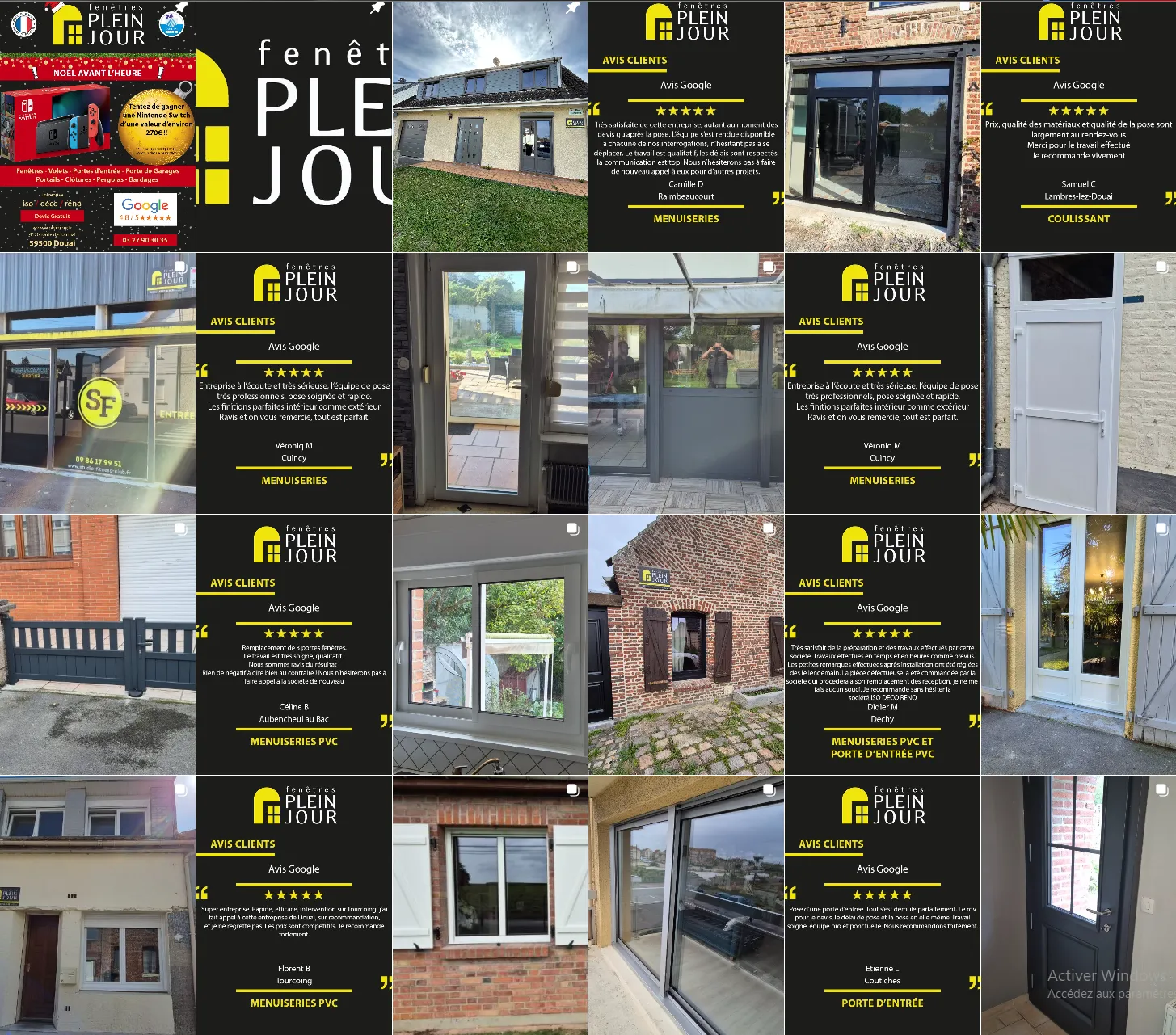 Communication globale AM & FPJ — Aperçu du feed Facebook / Instagram