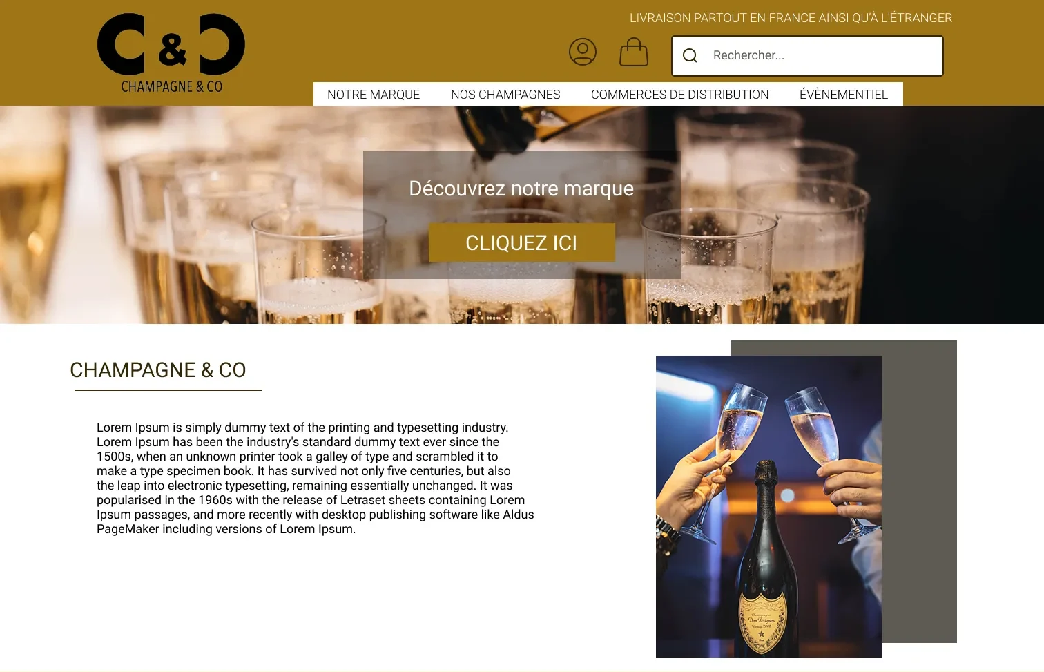 Projet étudiant Champagne & Co